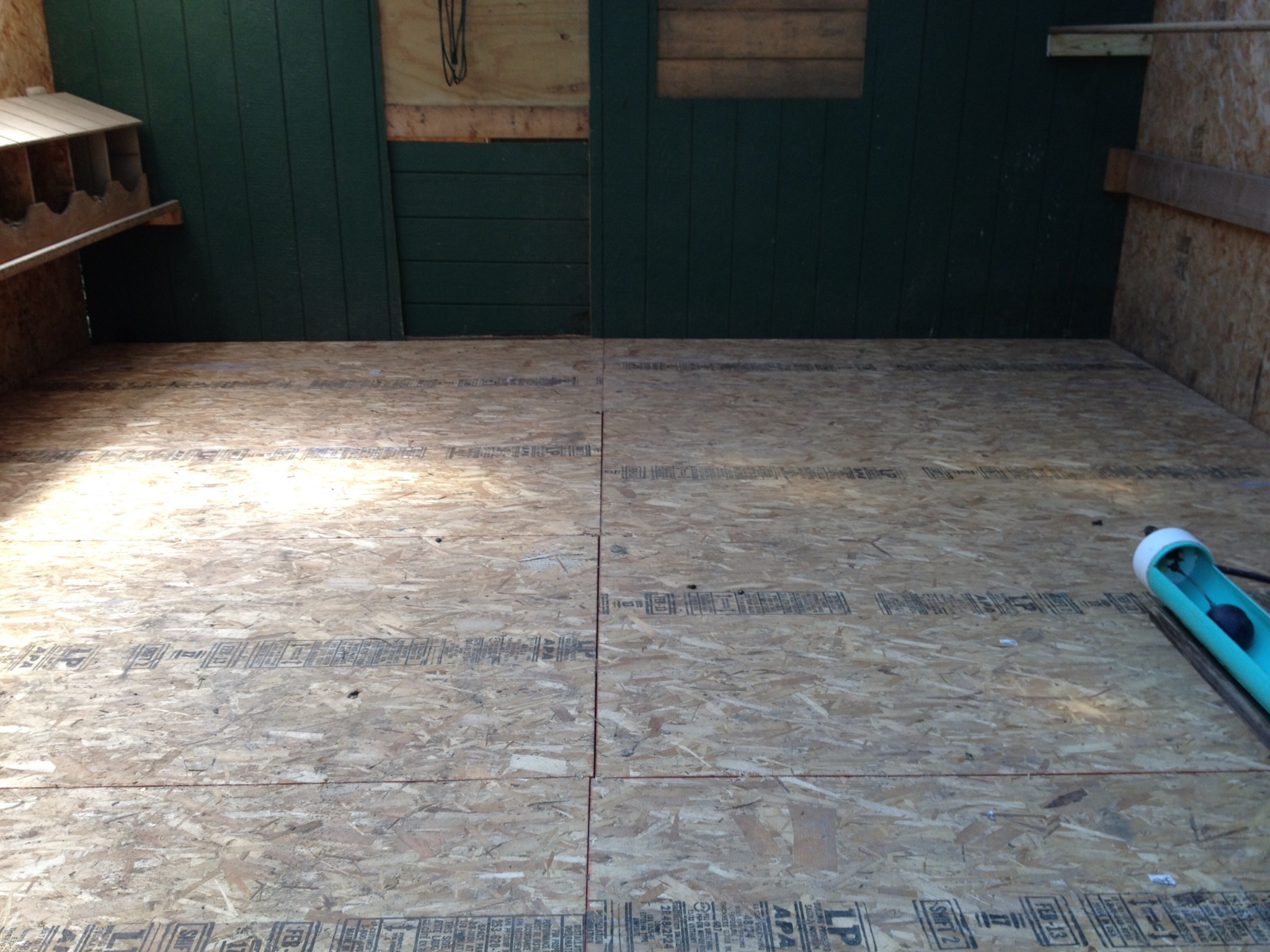 The finished floor.