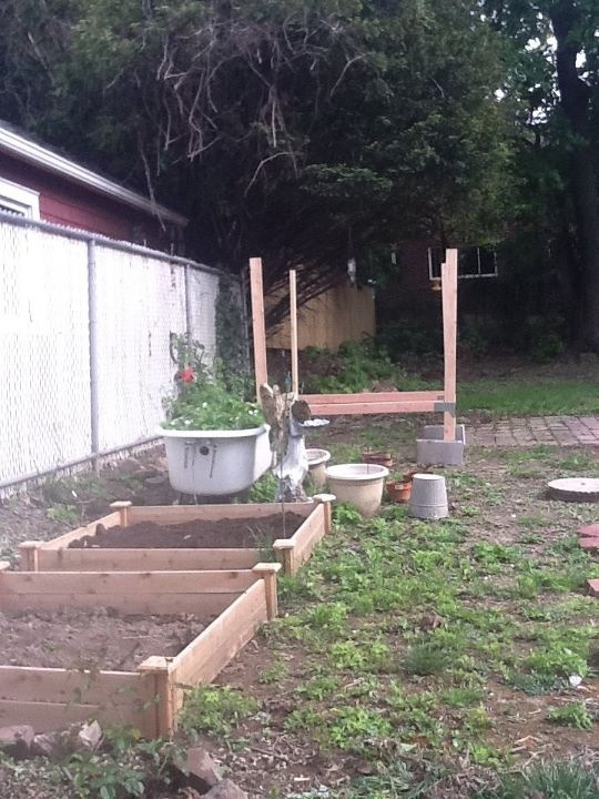 the first step doing my chicken coop, i really didnt have experience, but i did pretty good.
