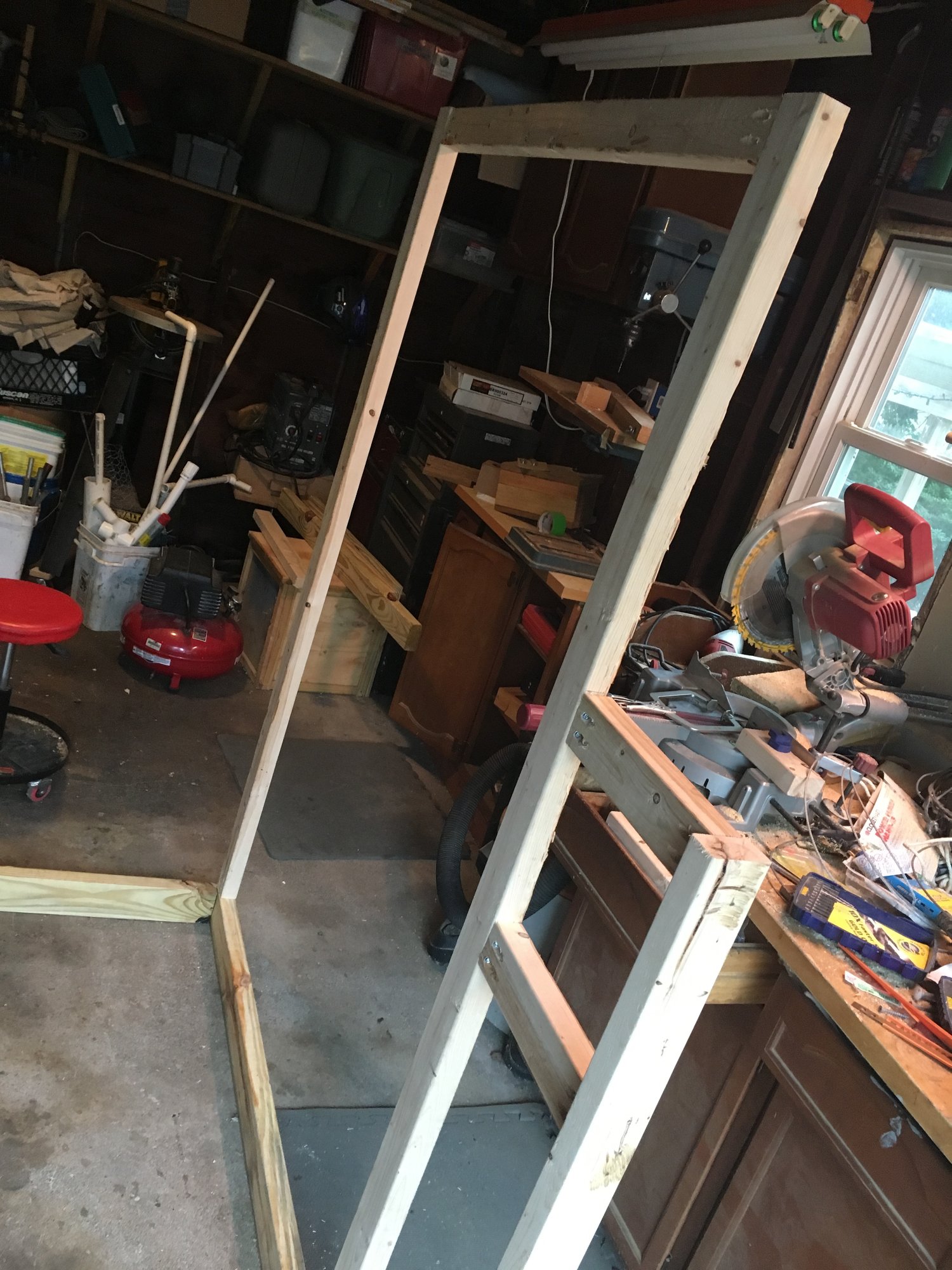 The first wall goes up