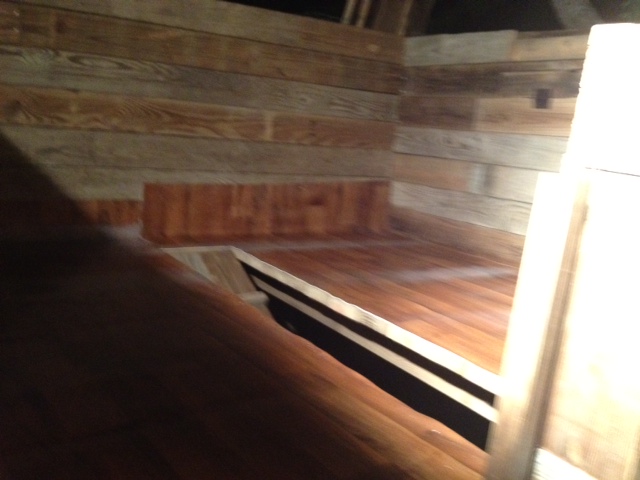 The floors up close