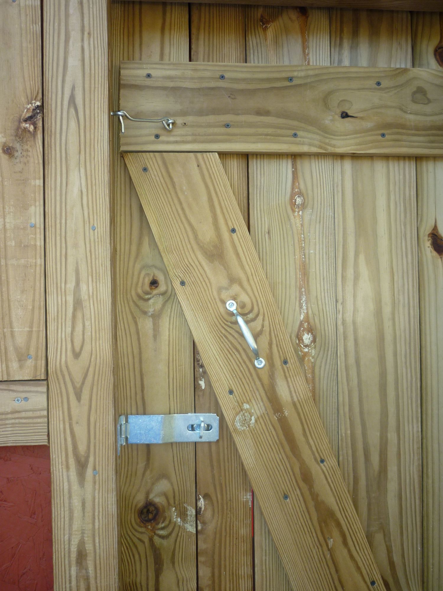 The front door of the chicken coop.