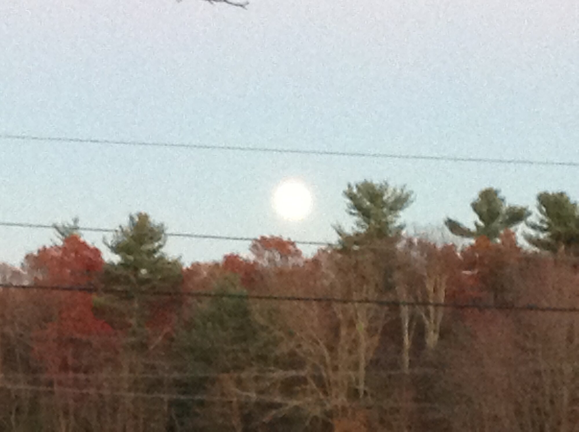 The full moon rising- “closest to the earth”