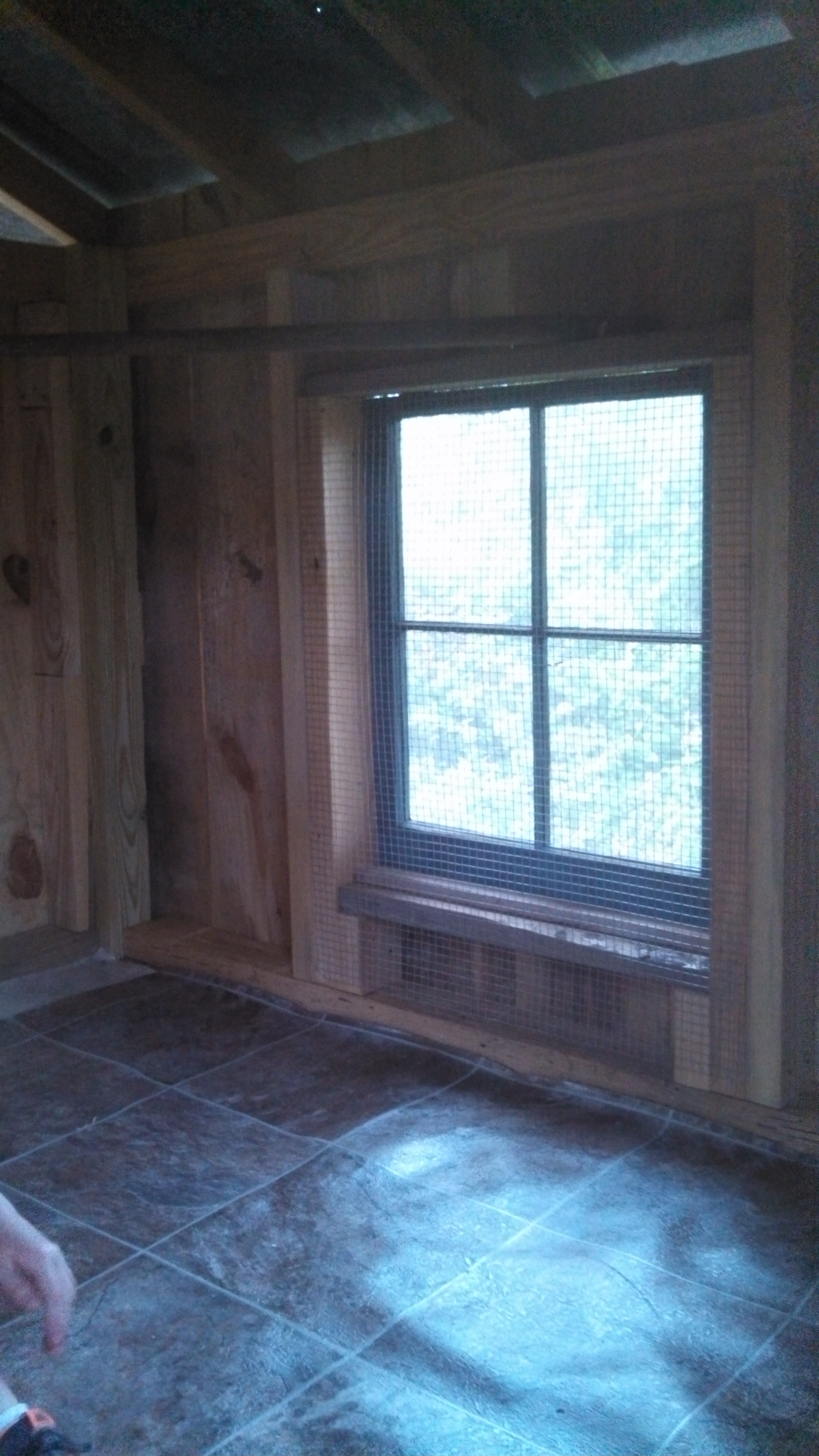 The inside of the coop is finally finished.
