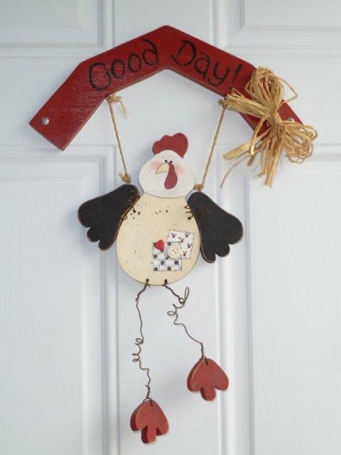 The inspiration for the color scheme.  Our last name is Day - so it kinda fits.  I put it on the door to the coop.