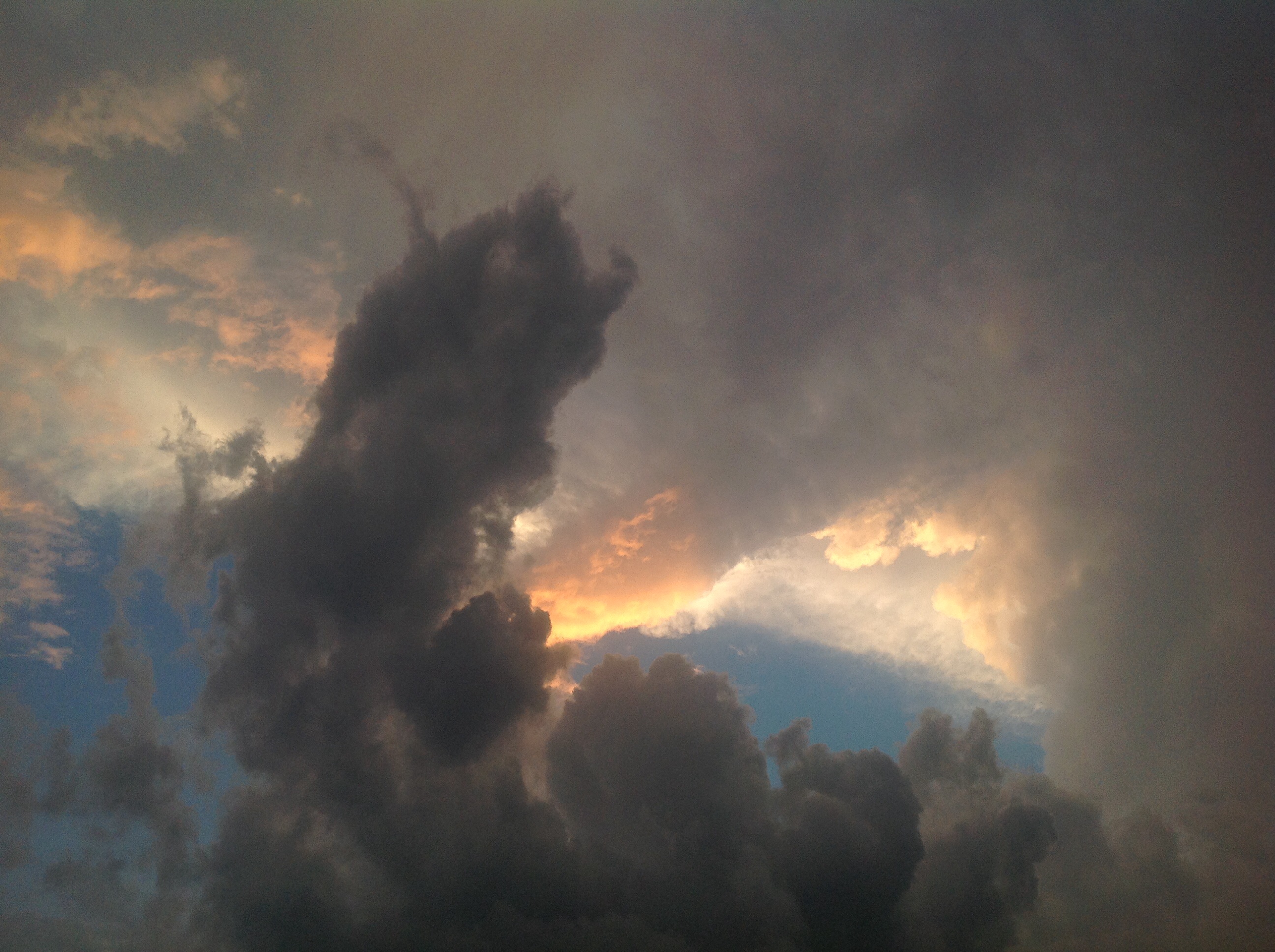 The last BIG storm we had, on its way in! (Lightning was going crazy)