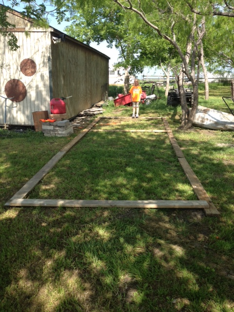 The lay out.. The coop part will be about 2ft off the ground so they can run the whole length. Total measurements will be 24' x 8'.