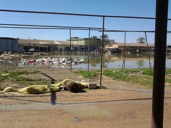 The local farmers market flooded last month from rains.