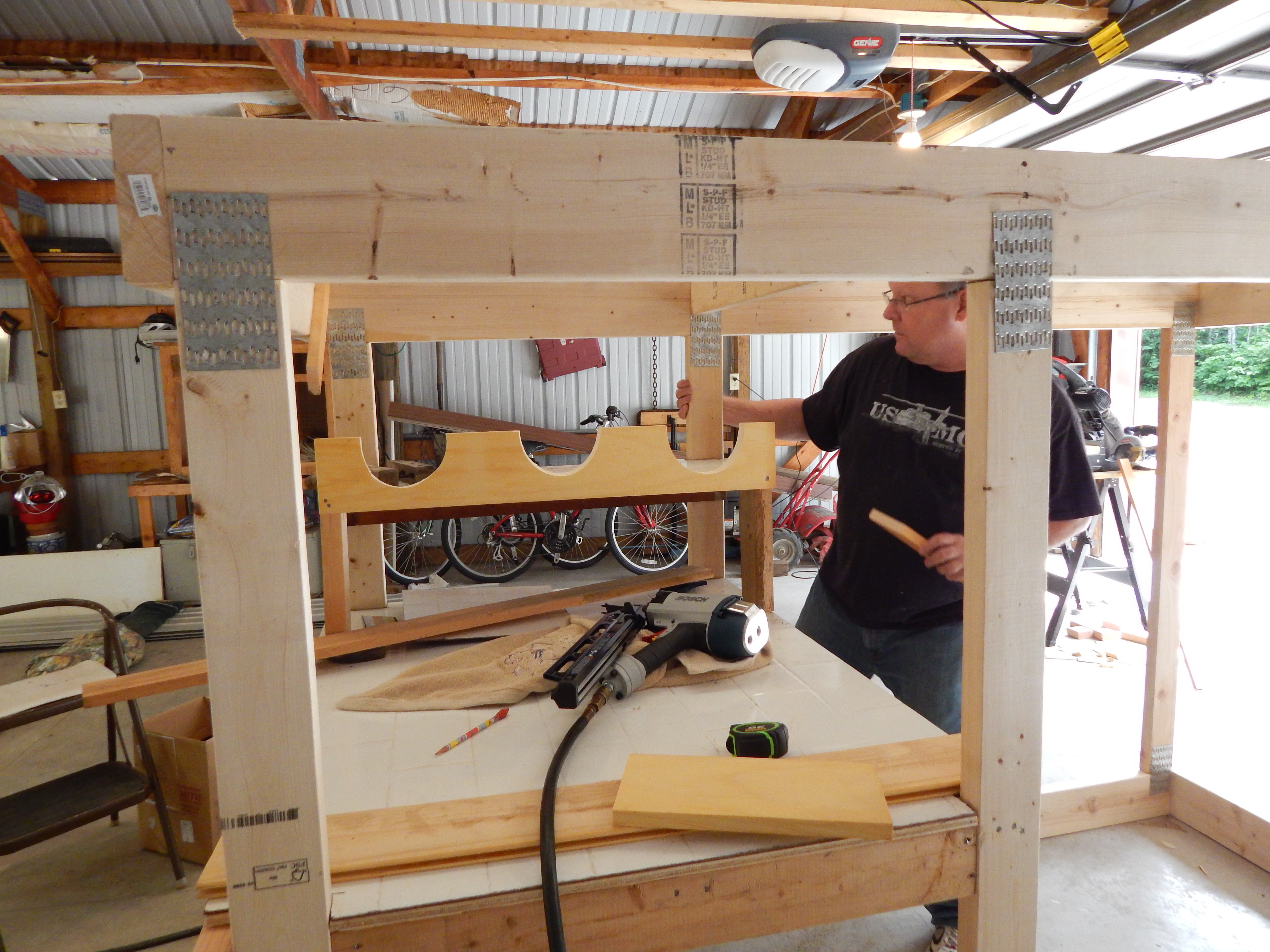 the metal truss joiners are a must or secure joints