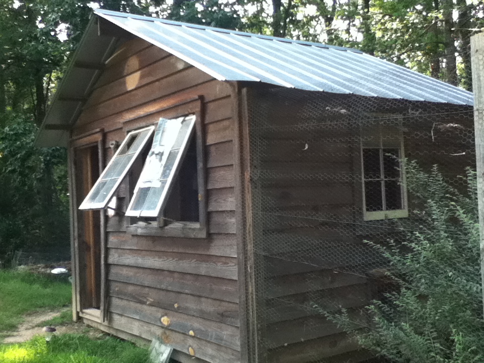 The old chicken coop.