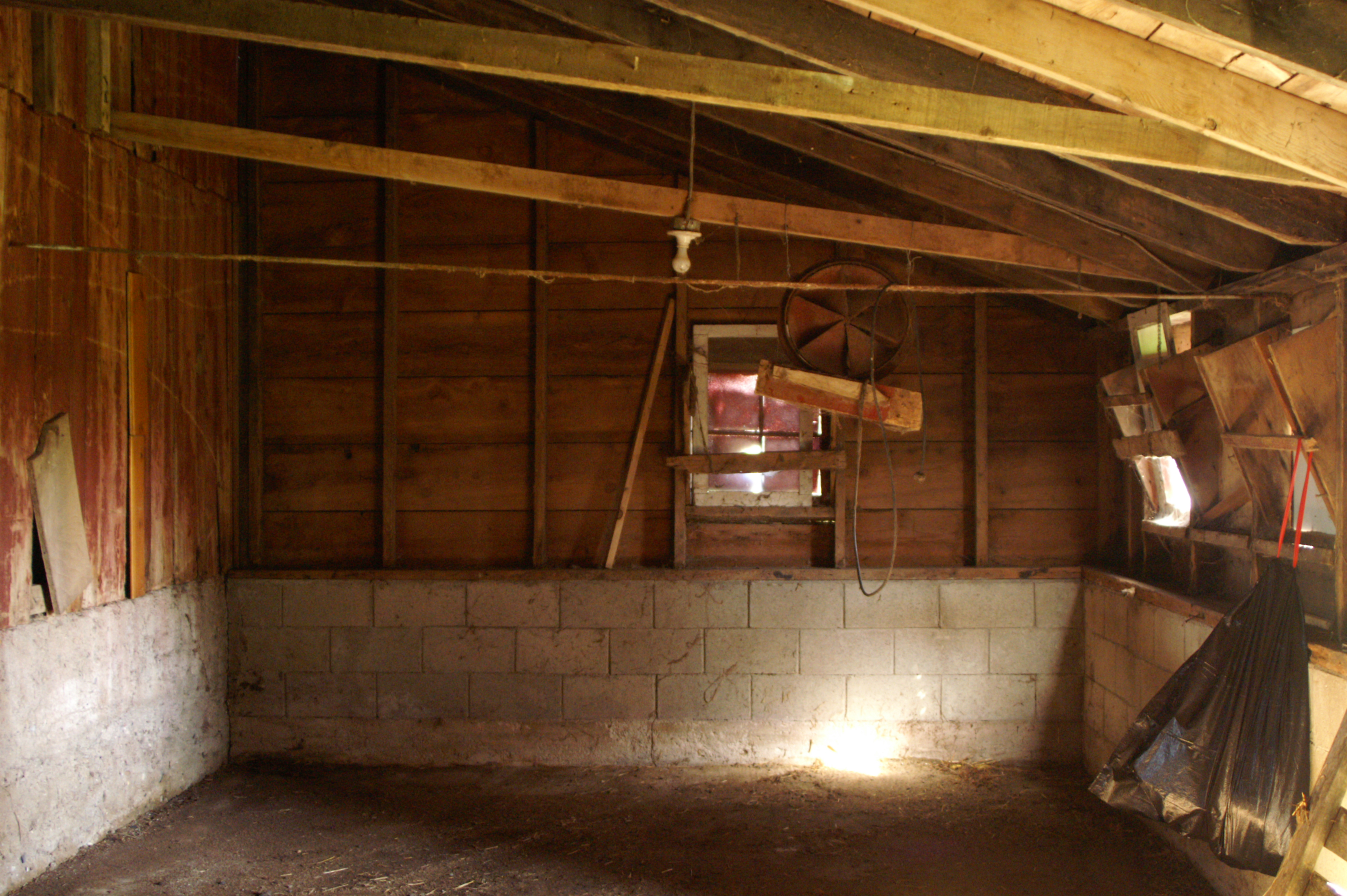 The old lean-to as it looked before being converted to a chicken coop.