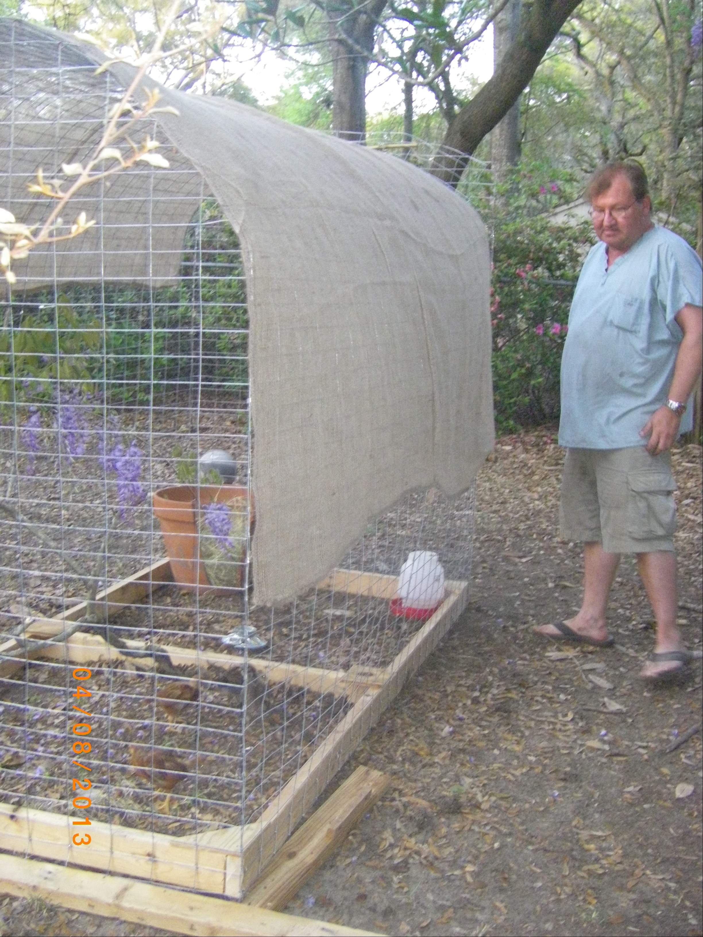 The Pen / Coop is done, still contemplating what kind of door and roof it should have.