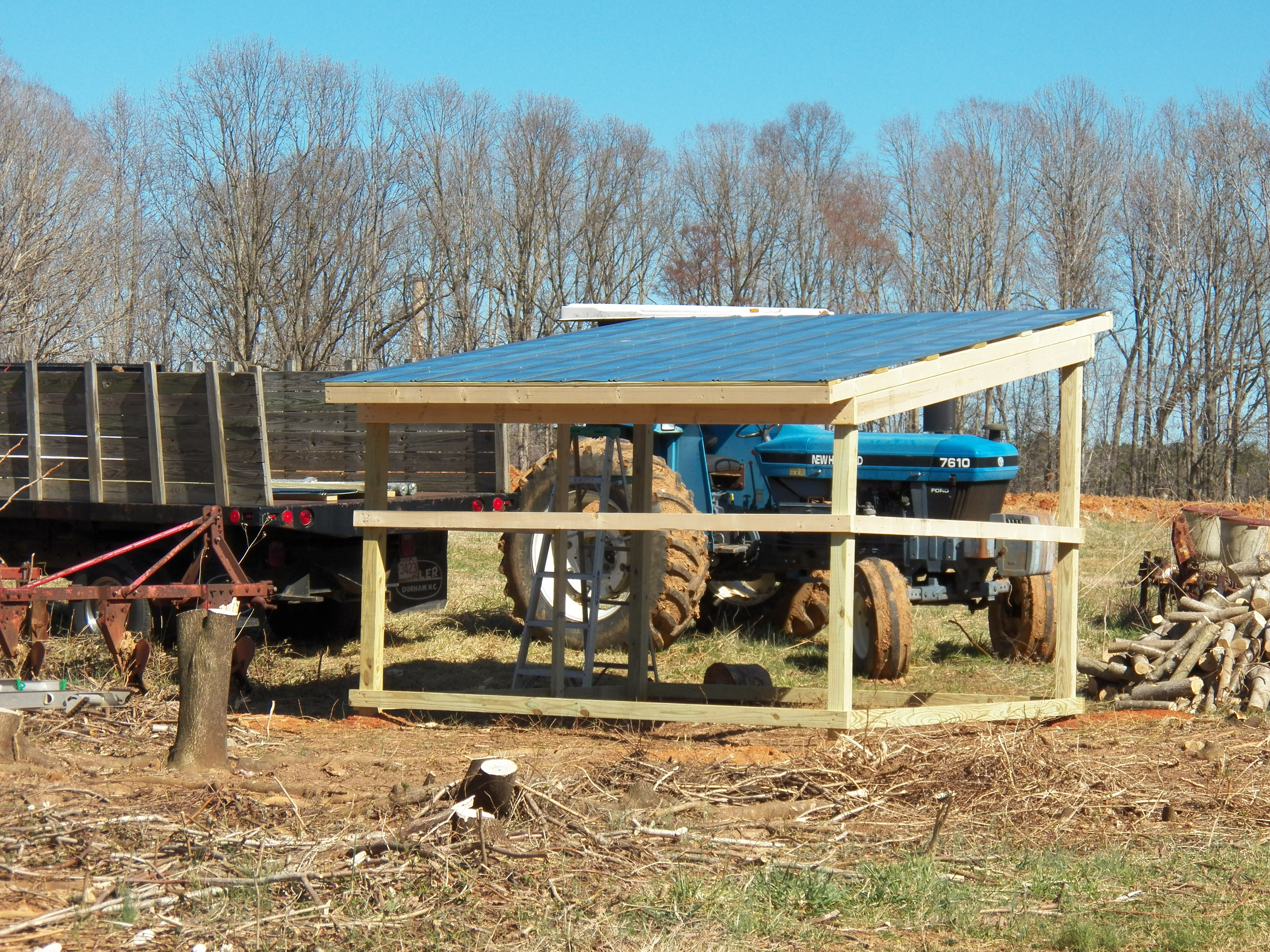 The roof nailed down.