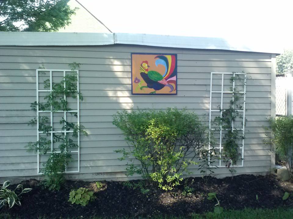 *
the shed, that was made into our coop!