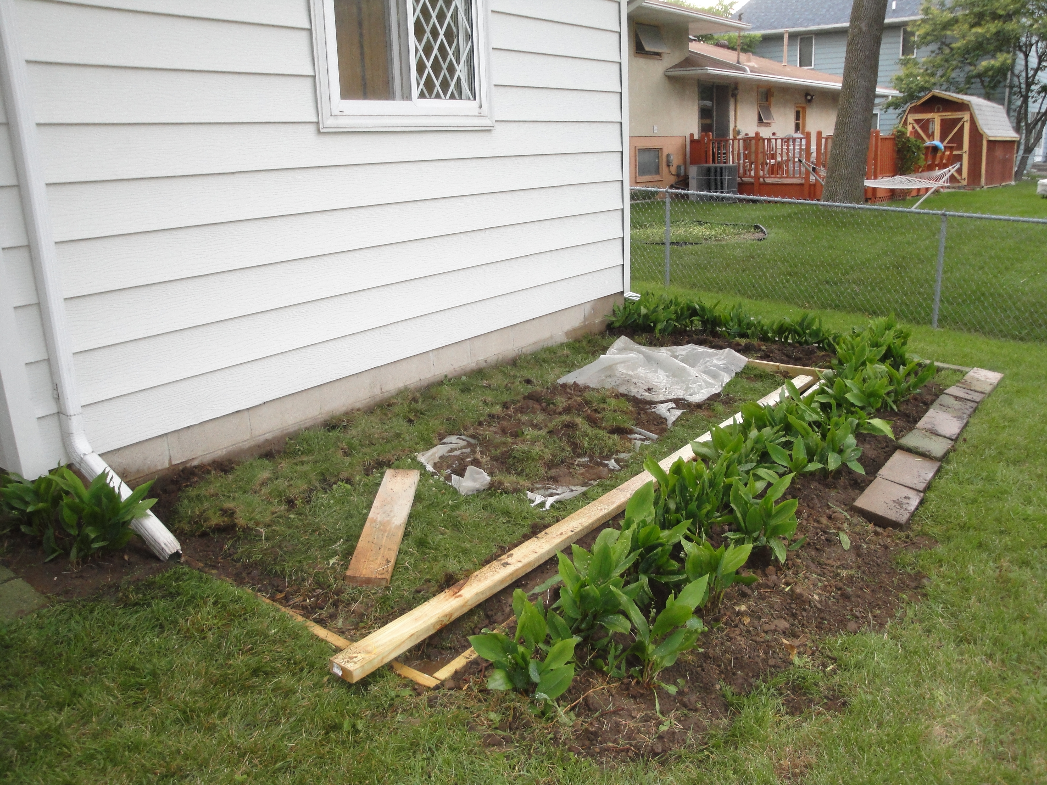 The start of our chicken coop.