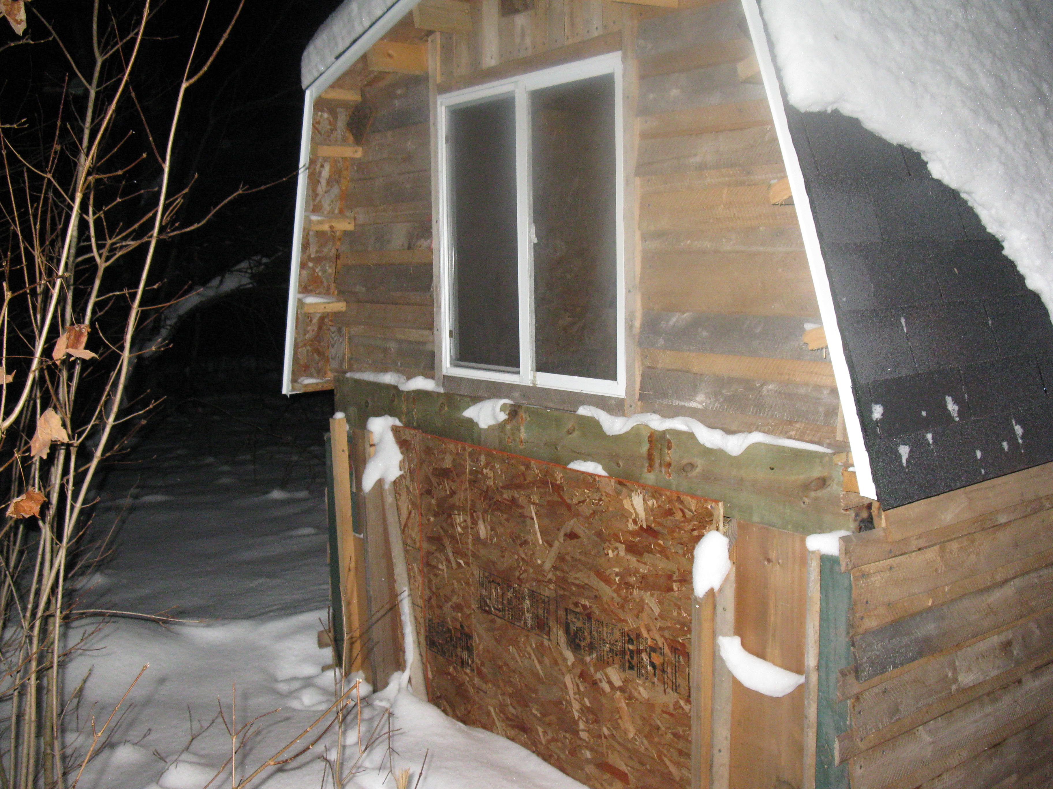Things to do this spring:
Build back doors which access nesting boxes
Paint red & white