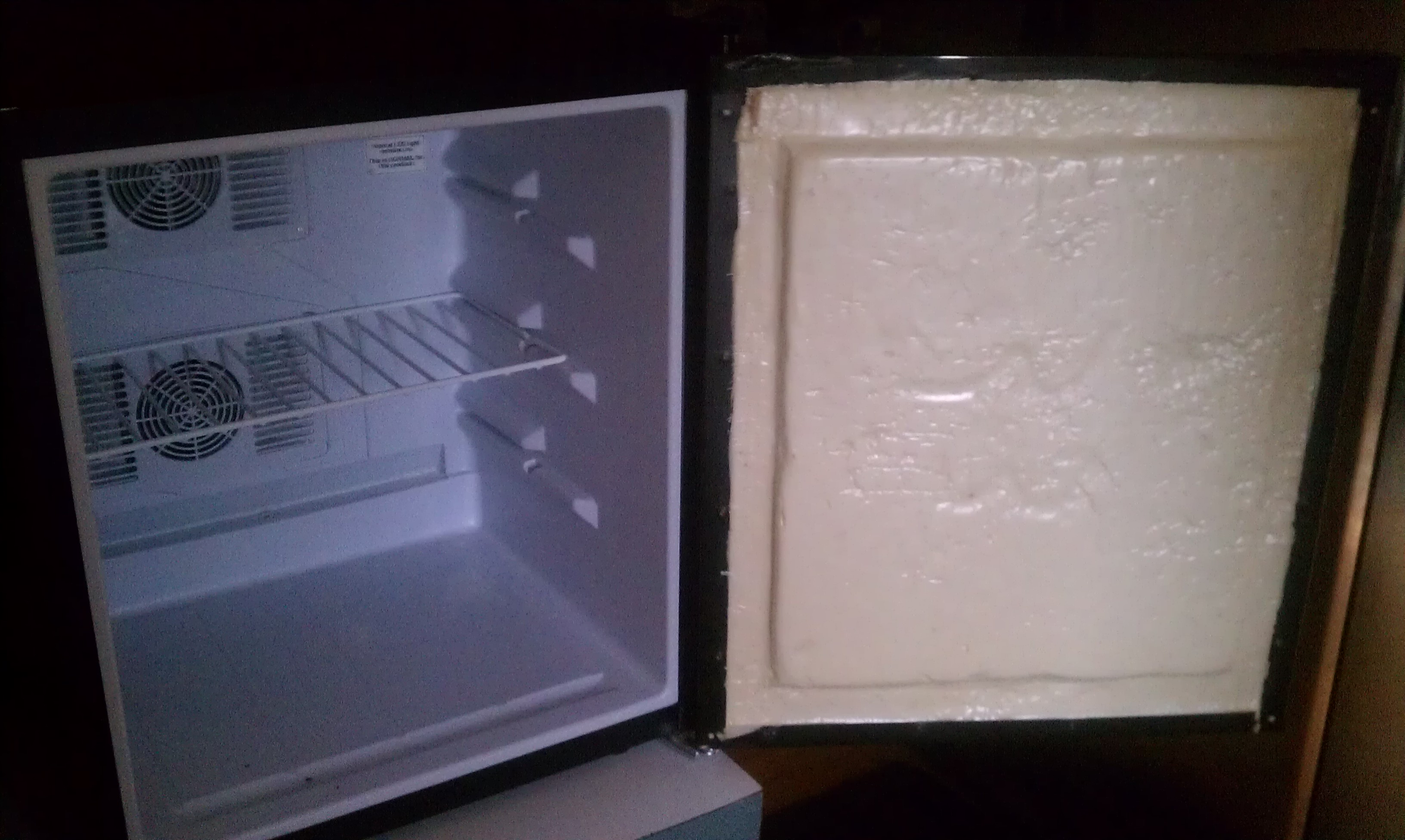 This is a smaller mini fridge that I am going to turn in to an incubator for my daughter.  She is almost 10.