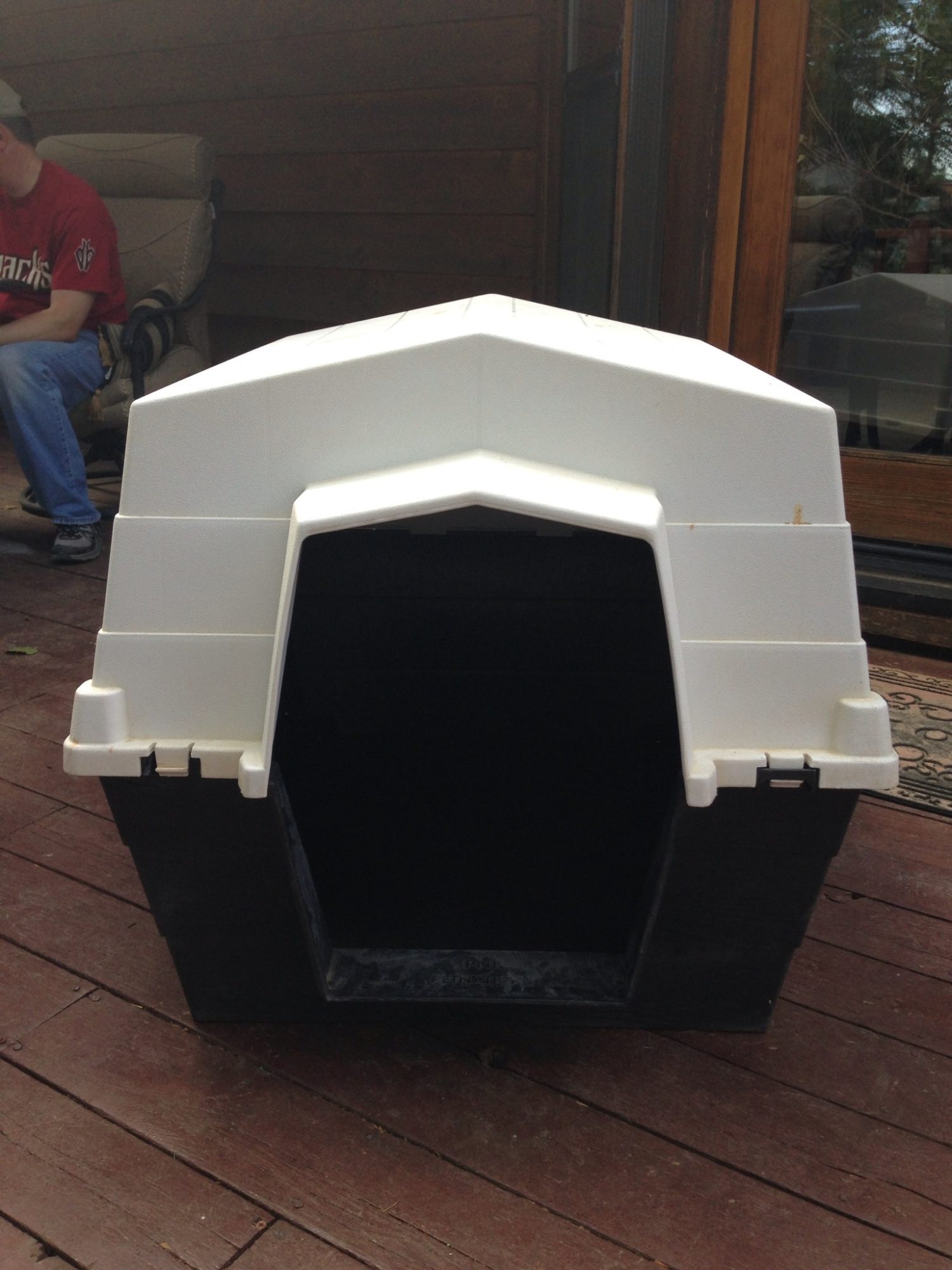 This is one of the 2 extra-large old shelters we inherited from the prior owner of our house.