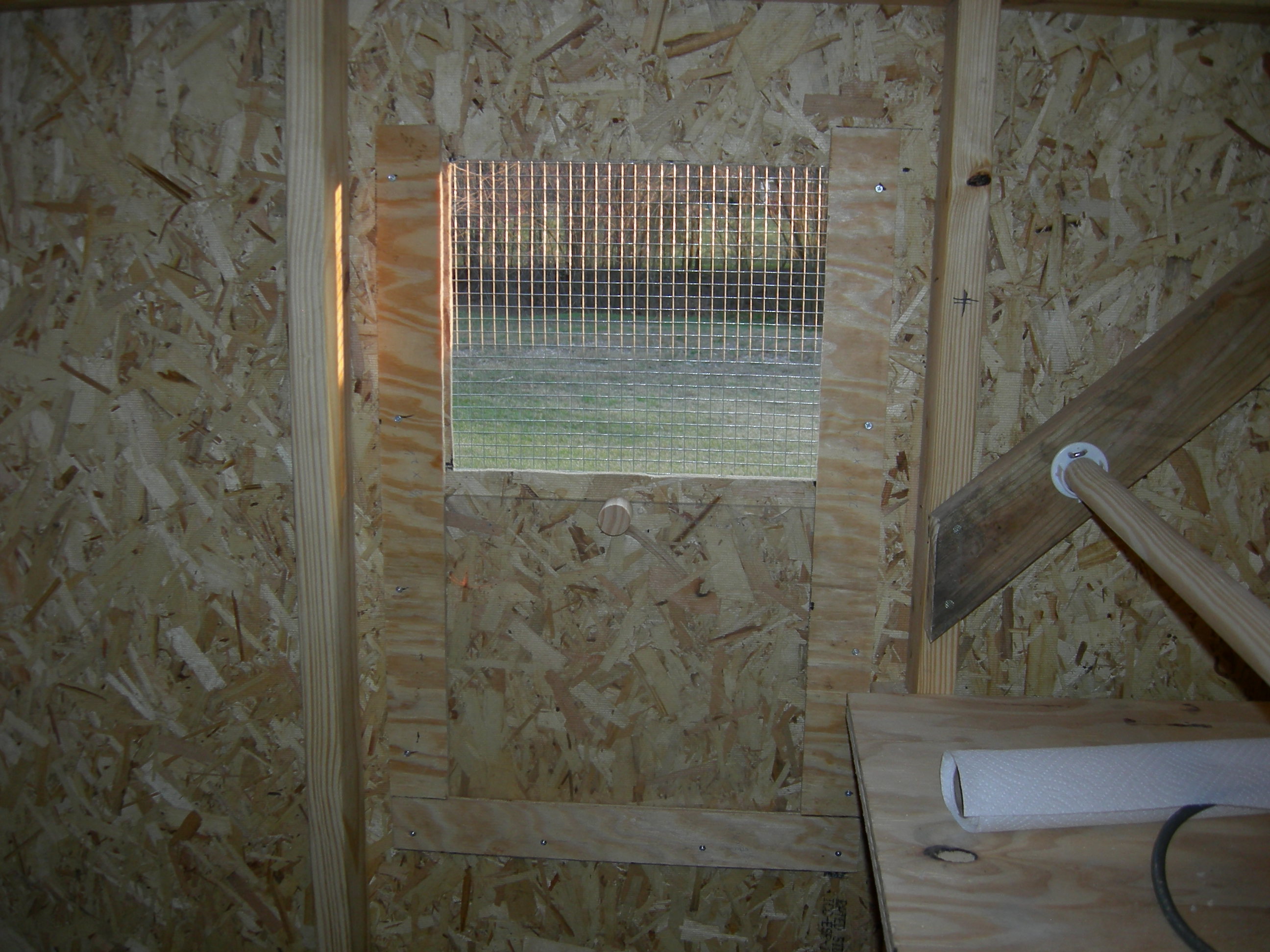 This is one of  the open windows in the fully open position.
