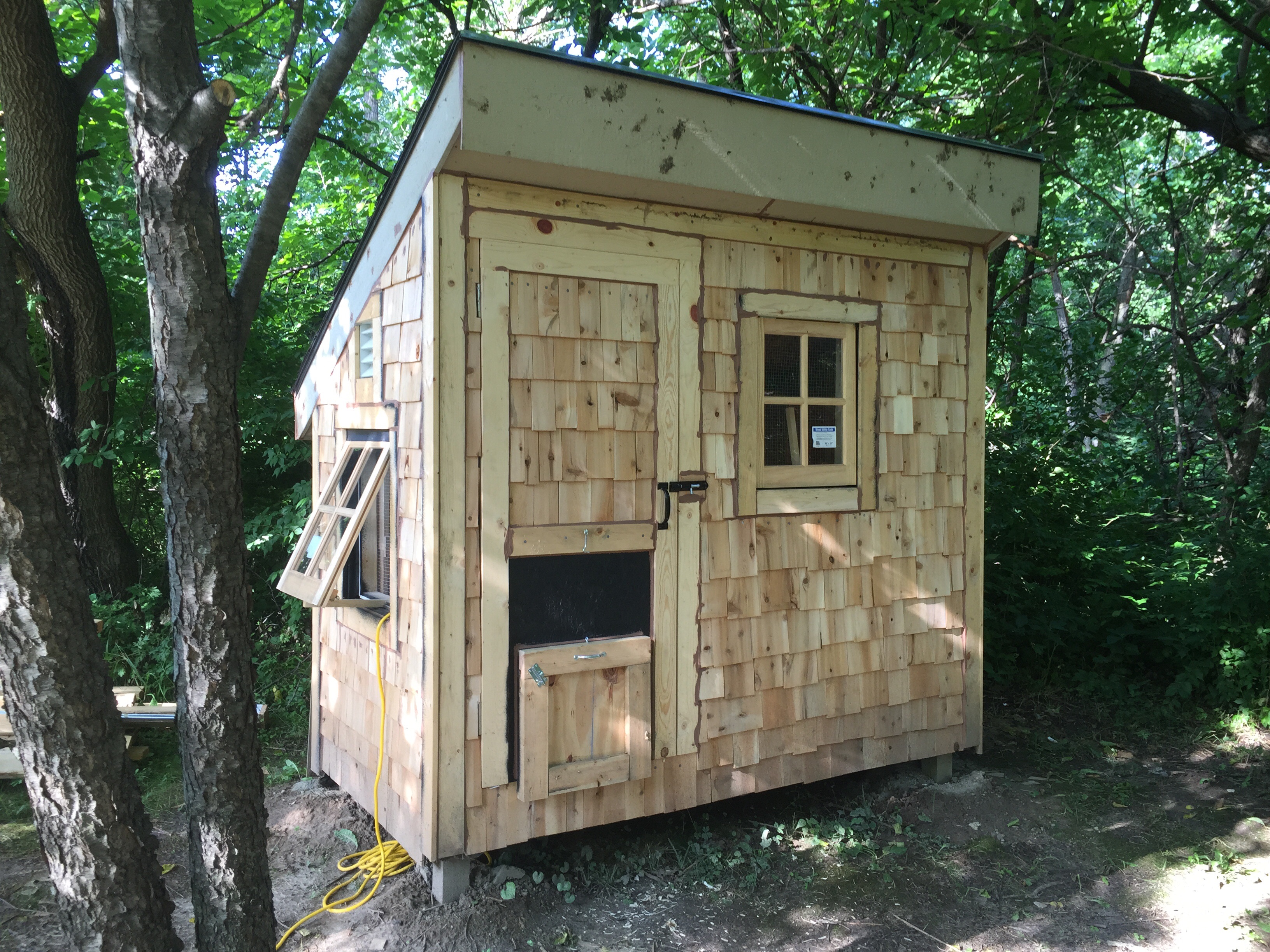 This is our coop. I haven't bullt the run yet.