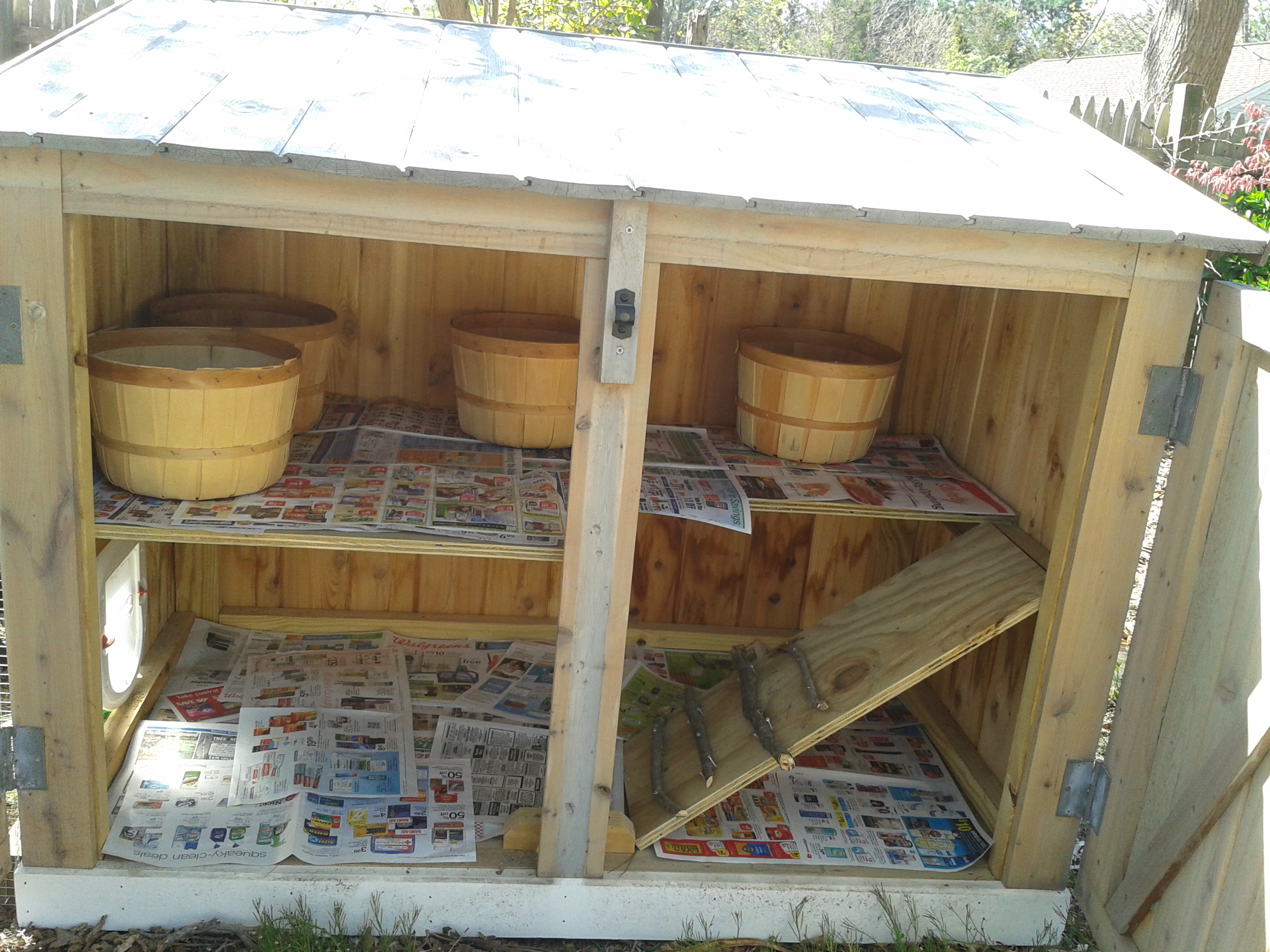 This is the inside of the coop (still not completely finished).