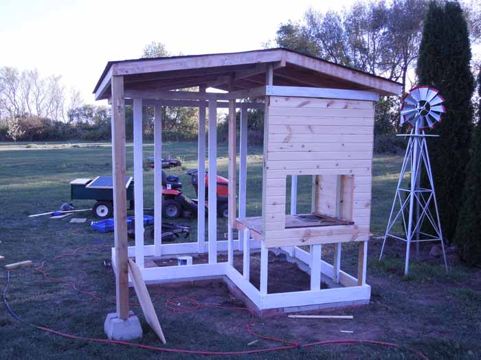 This side is where the nesting box will be built.