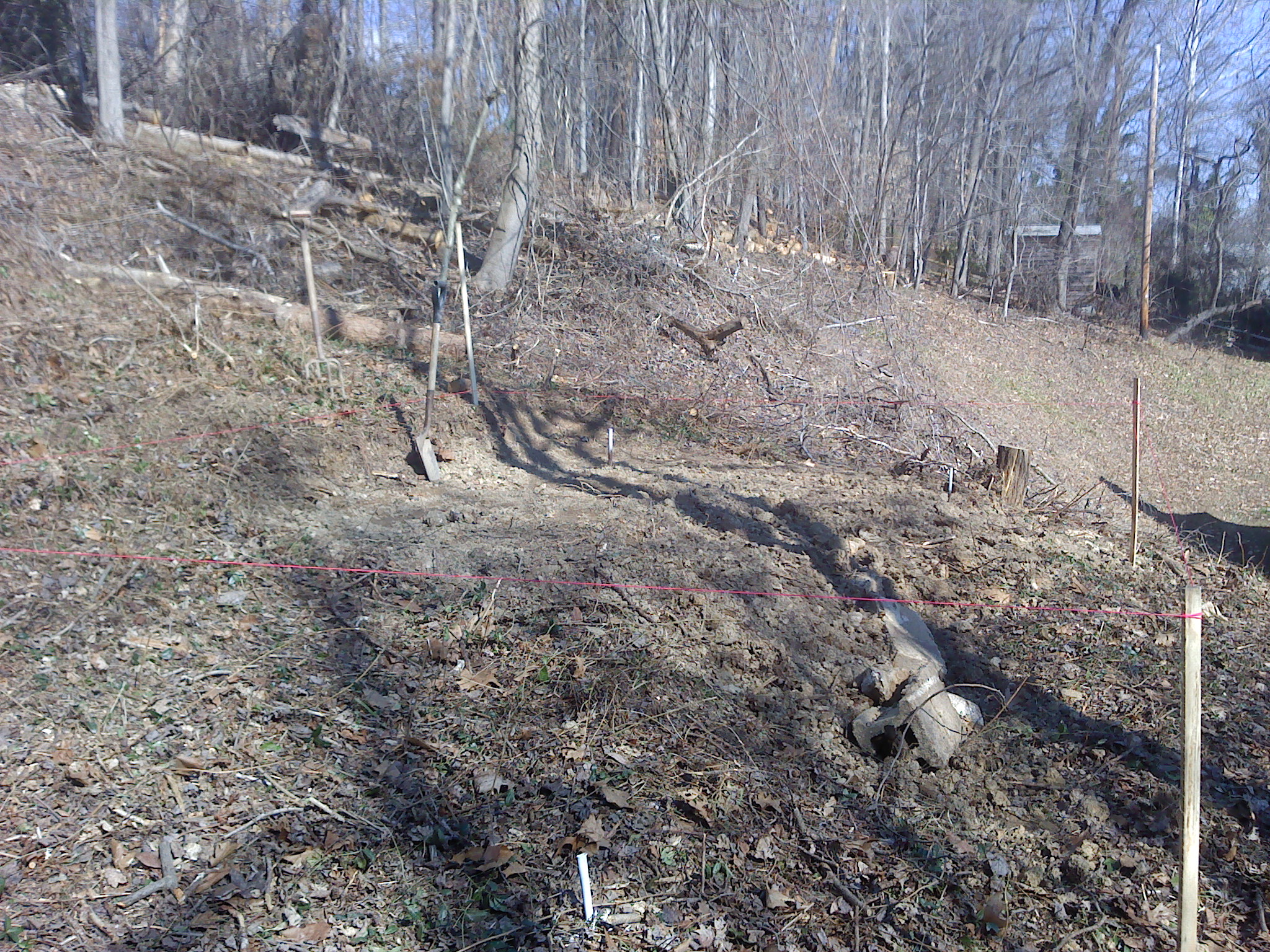 Time to move dirt, and dirt, and more dirt. I hate dirt!