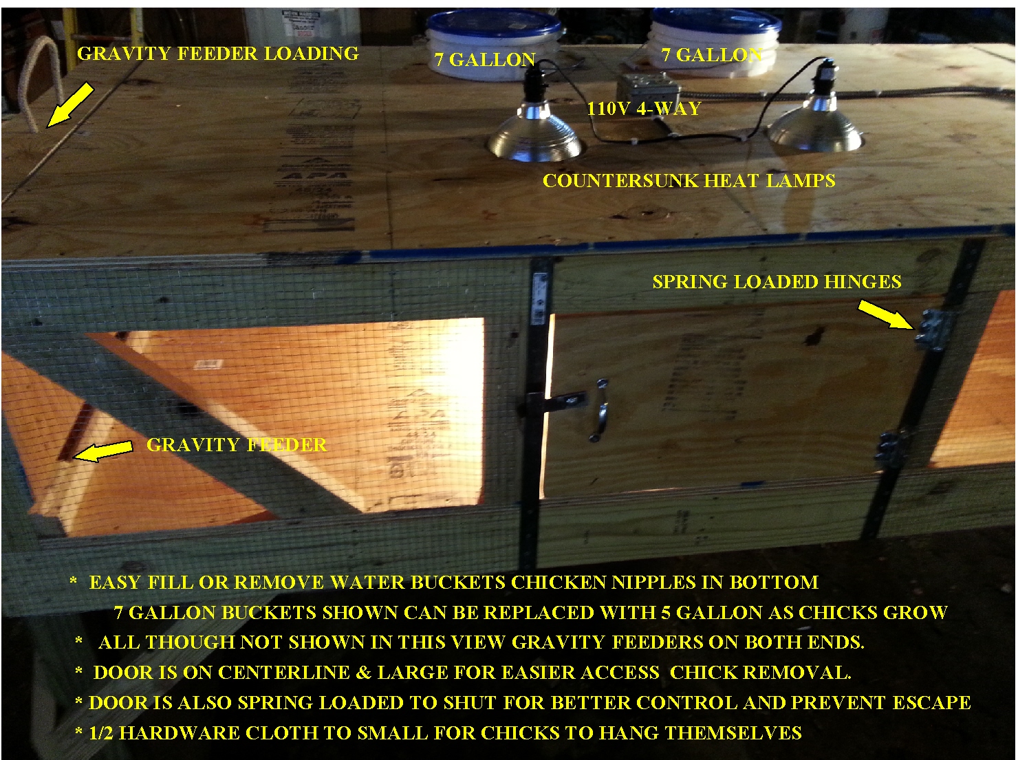 Top Side of New Brooder #1