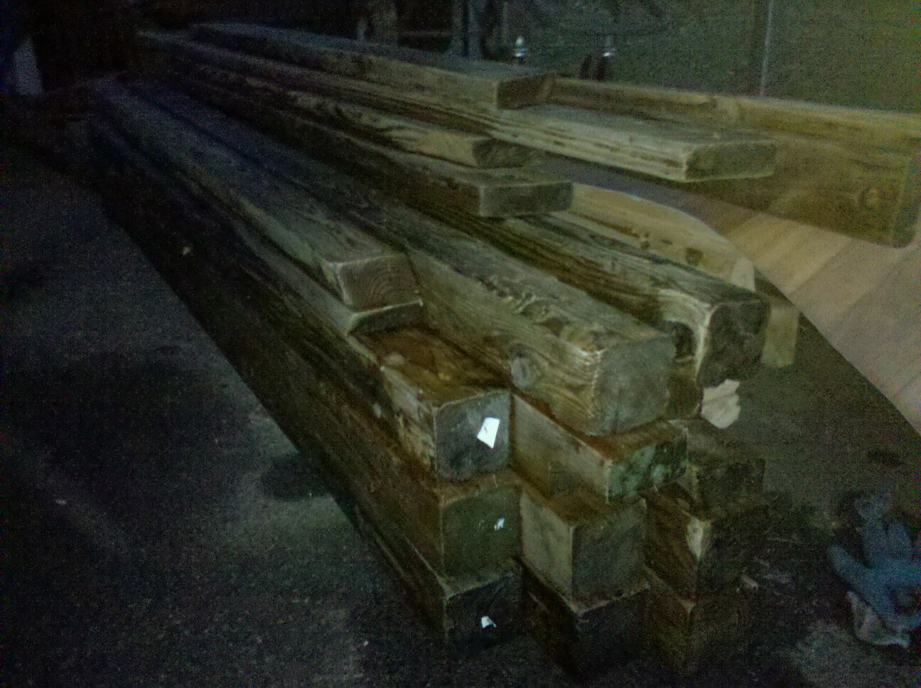 Tore down and pressure washed an entire swing set for the main lumber. Good, free stuff!