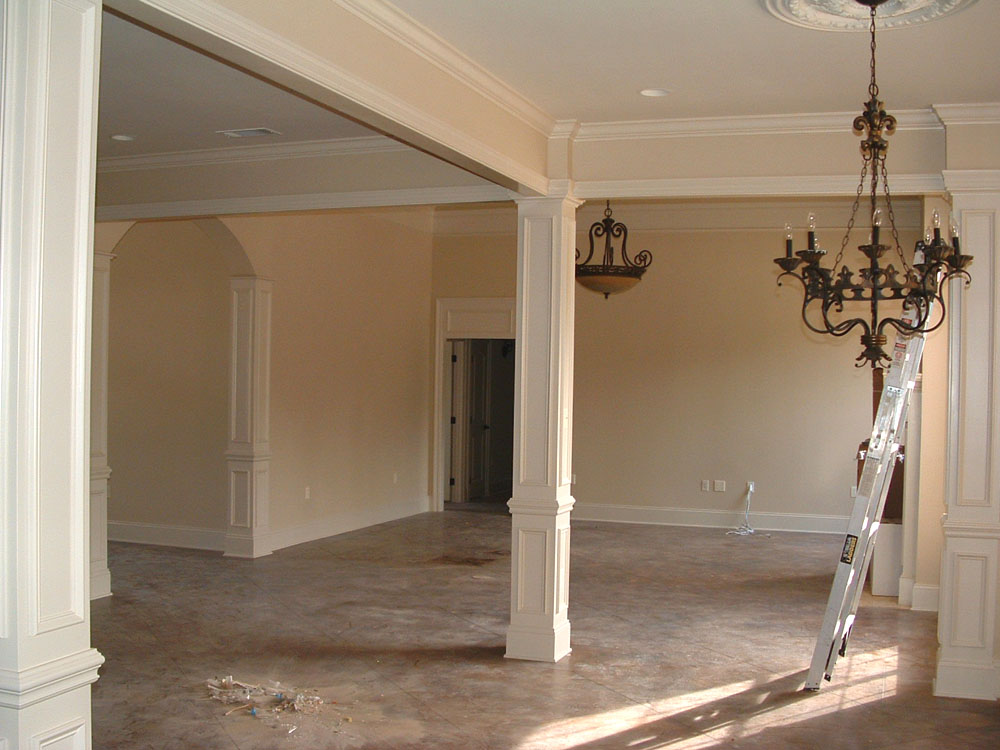 Trim job in a custom home.