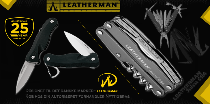 Ultra Cool Leatherman Banner - See more on www.nyttigbras.dk