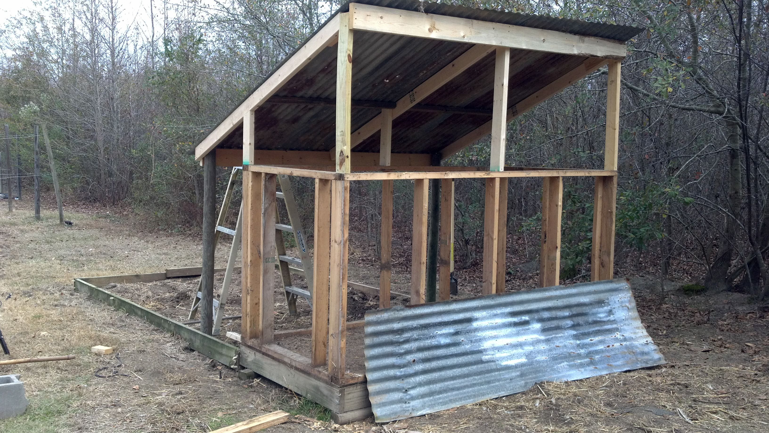 Used some tin for the back