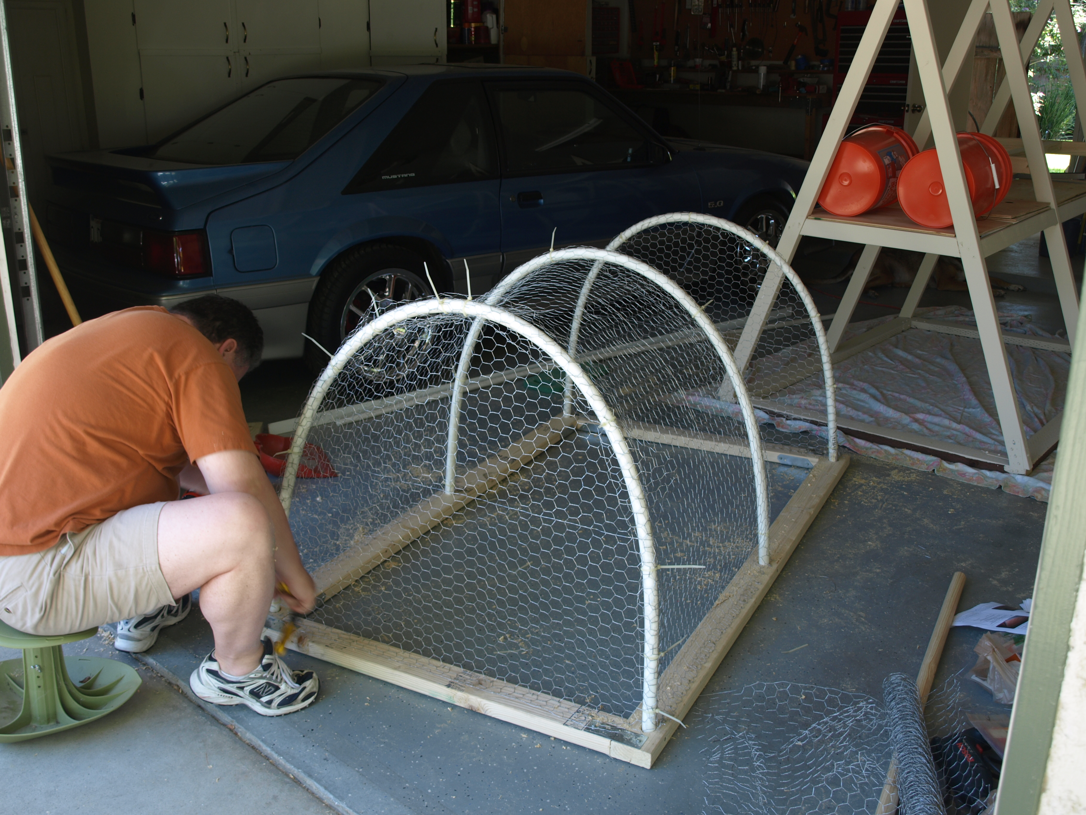 Using PEX for the arches.