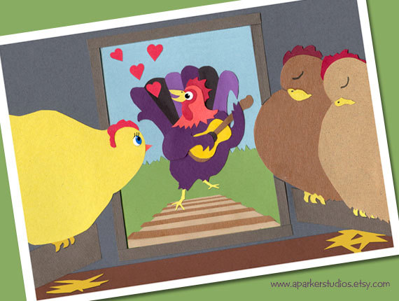 Valentines With Chickens