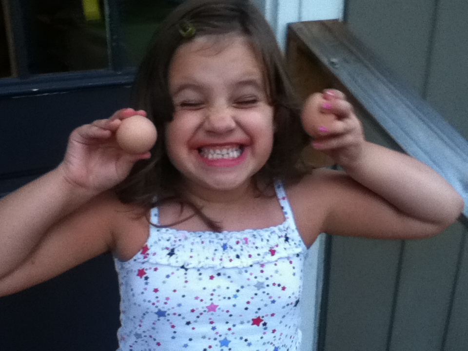 Very excited to get eggs!