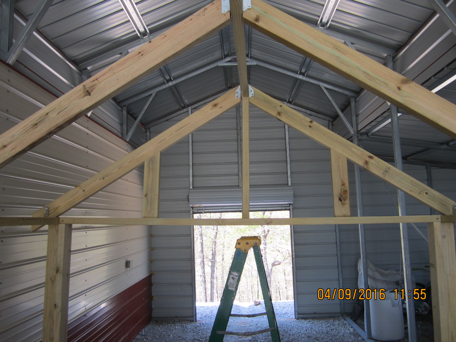 View of rear upper roof