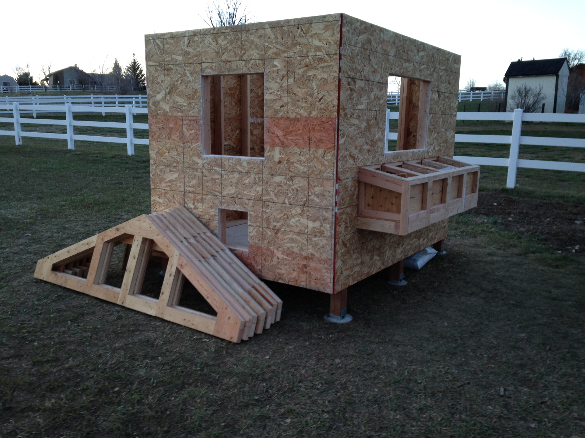 We have walls!  Time for the roof!