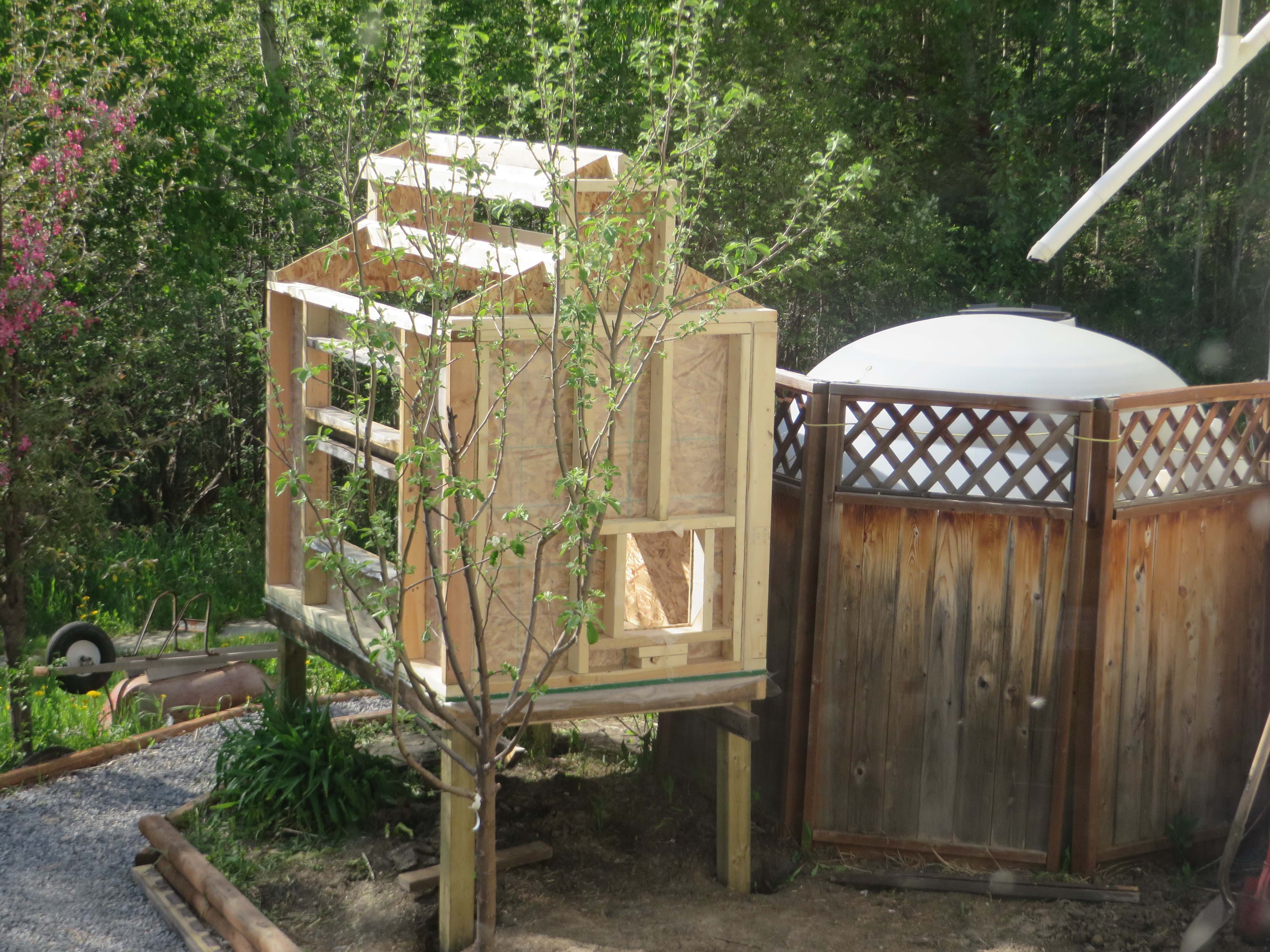 We used typical 2x4 framing construction.