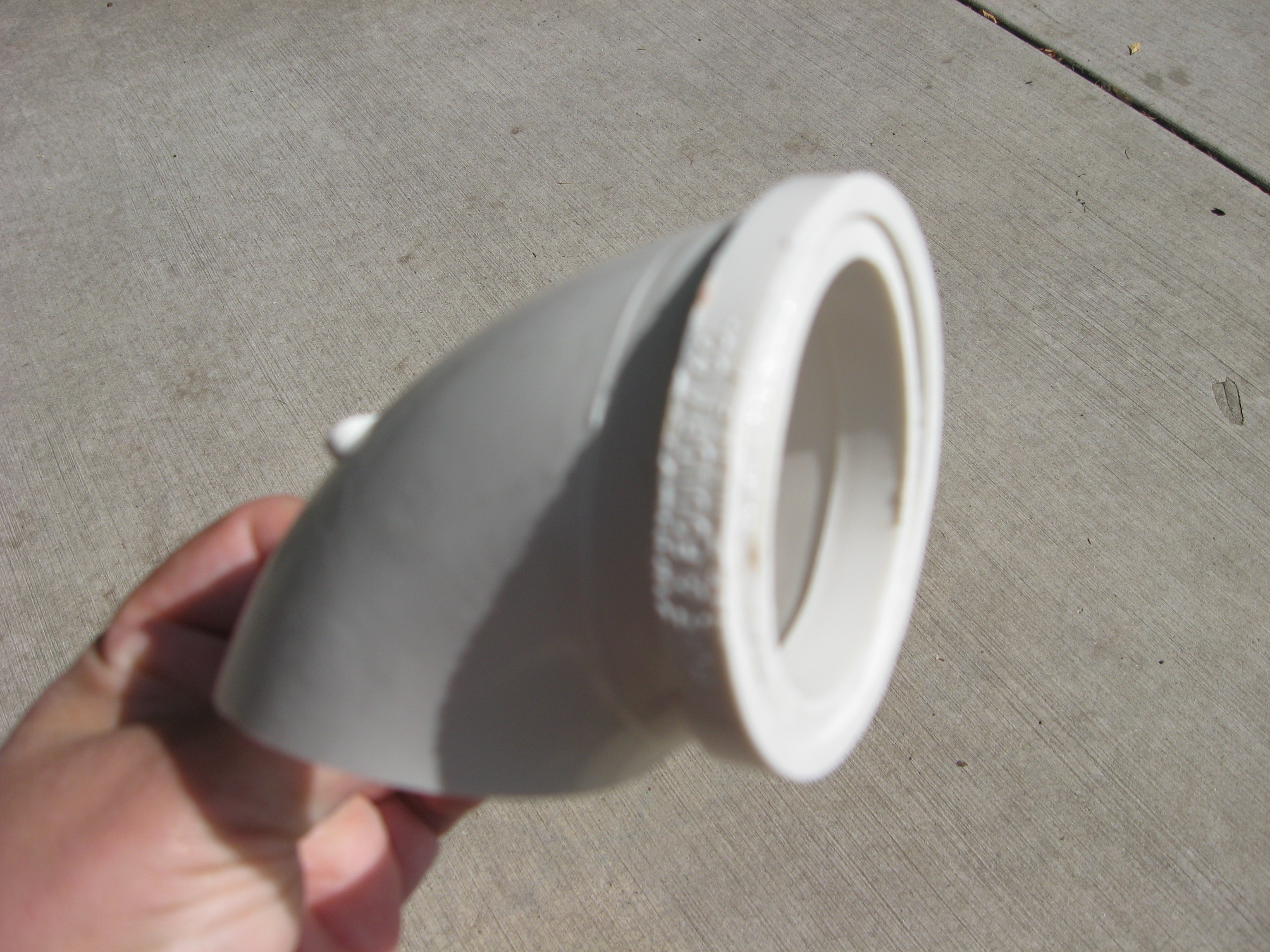 What the elbow looks like before insertion.