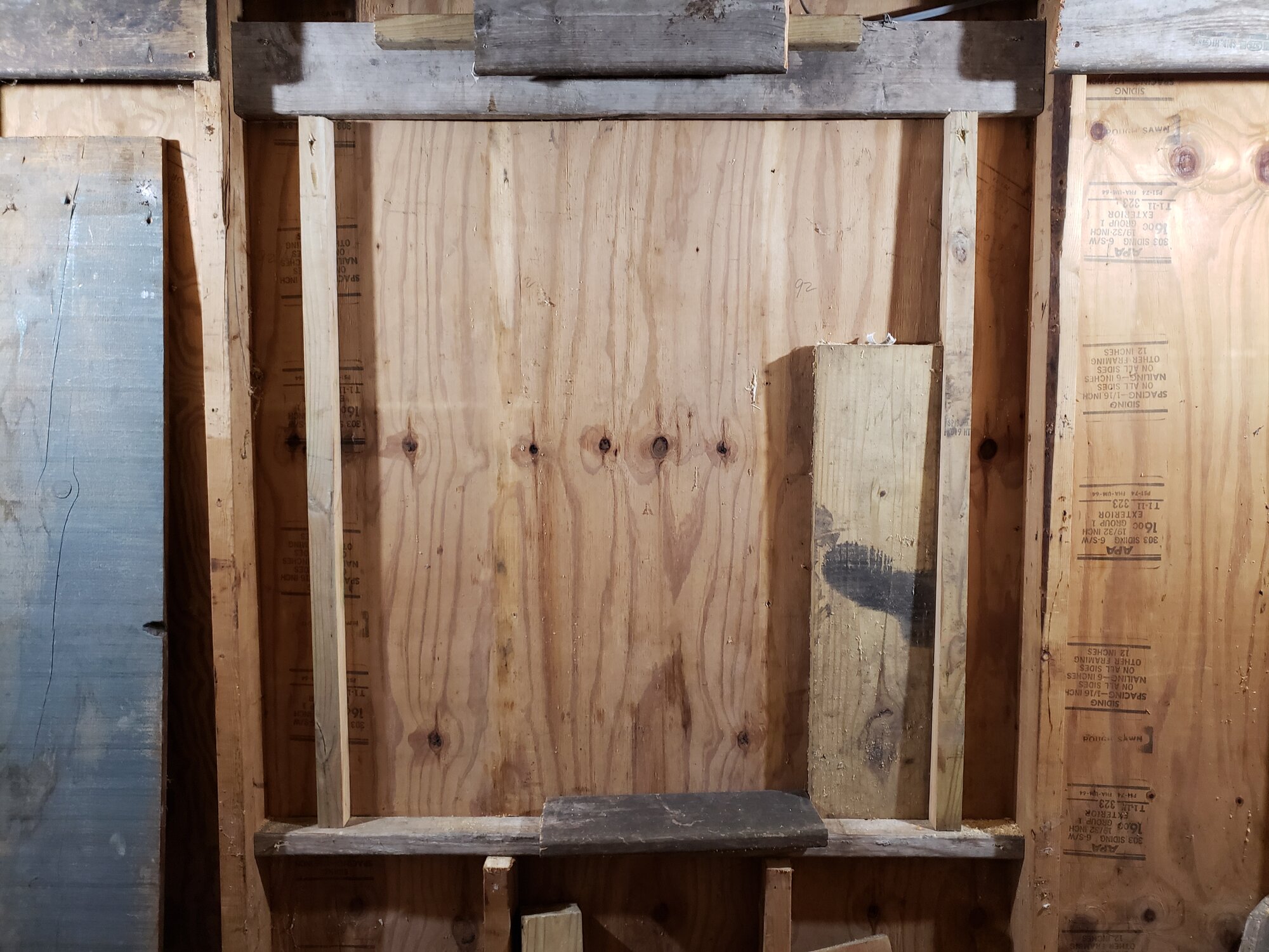 Window framing - shed coop build