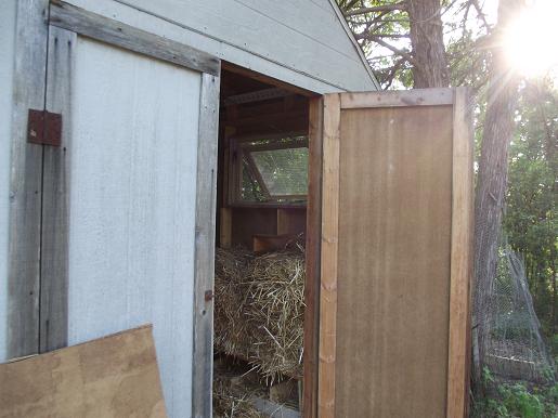 Window installed, inside view.