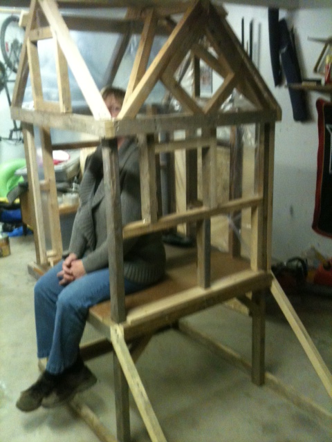 Windows framed. My wife approves