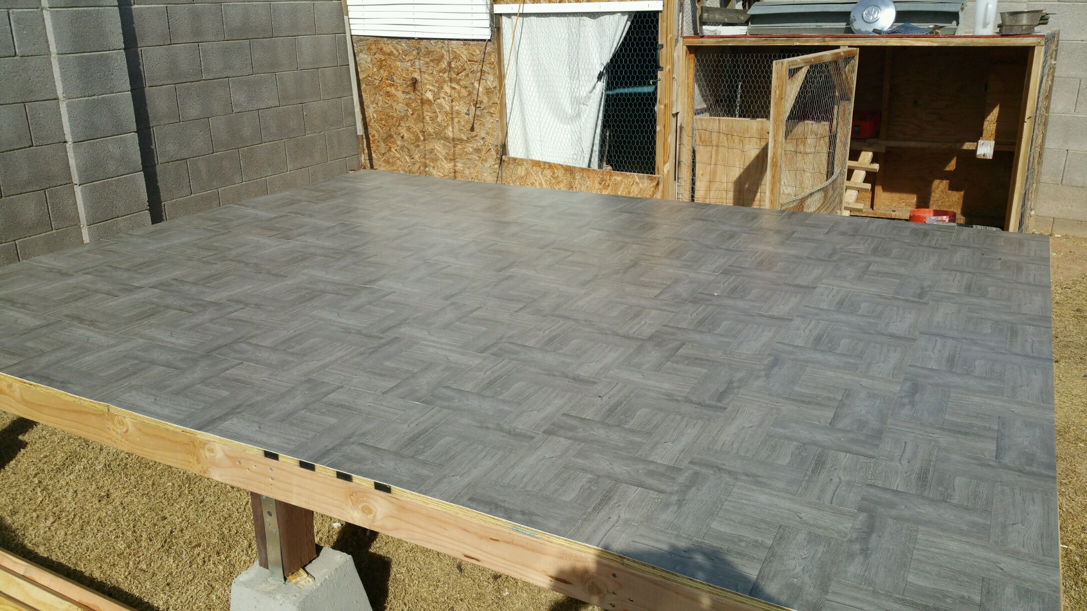 with Linoleum