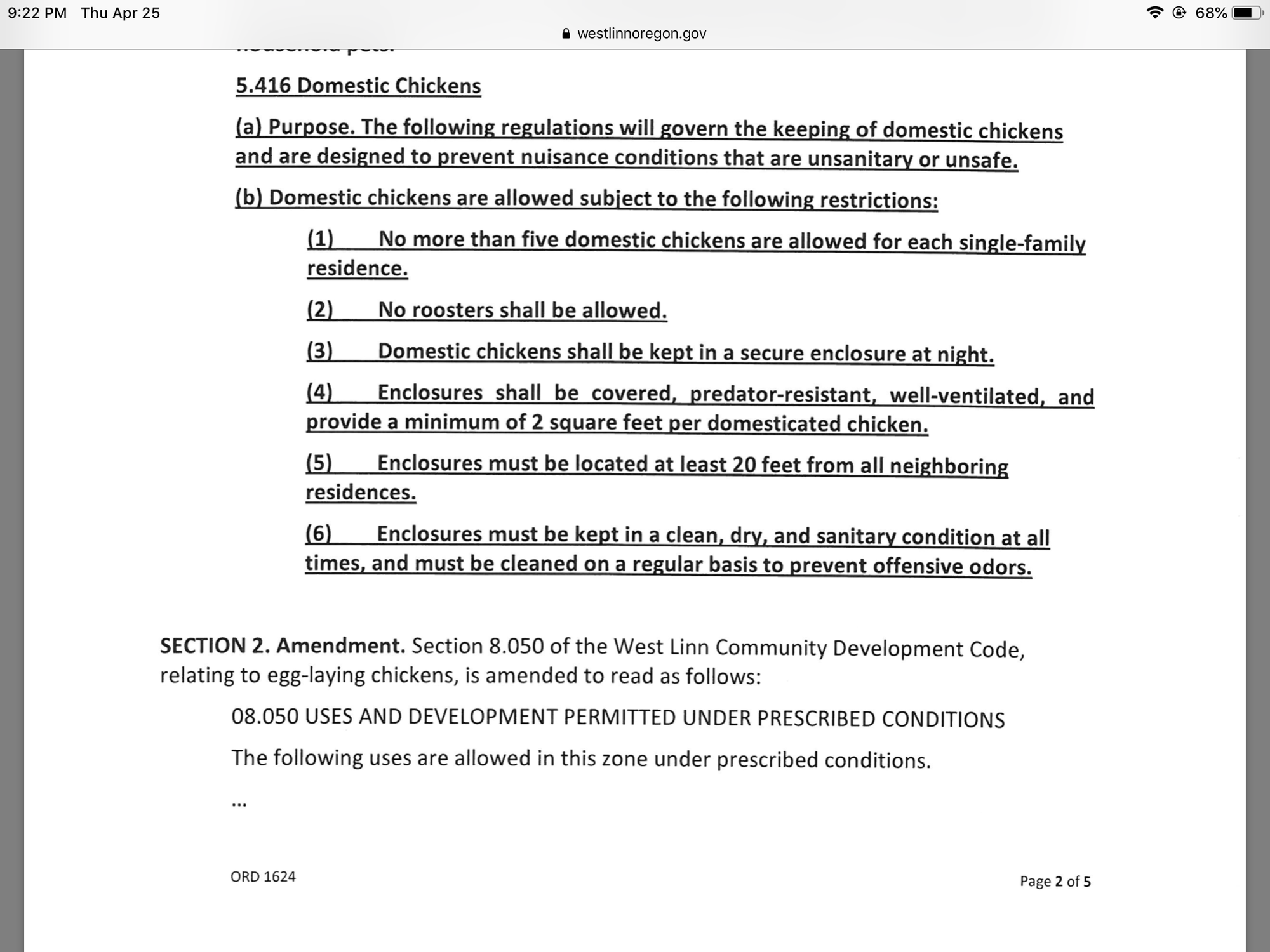 WL rules and regs