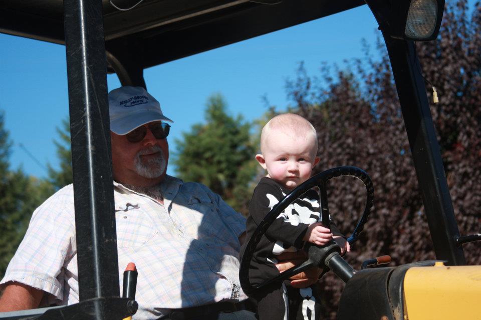 Working with Grandpa!
