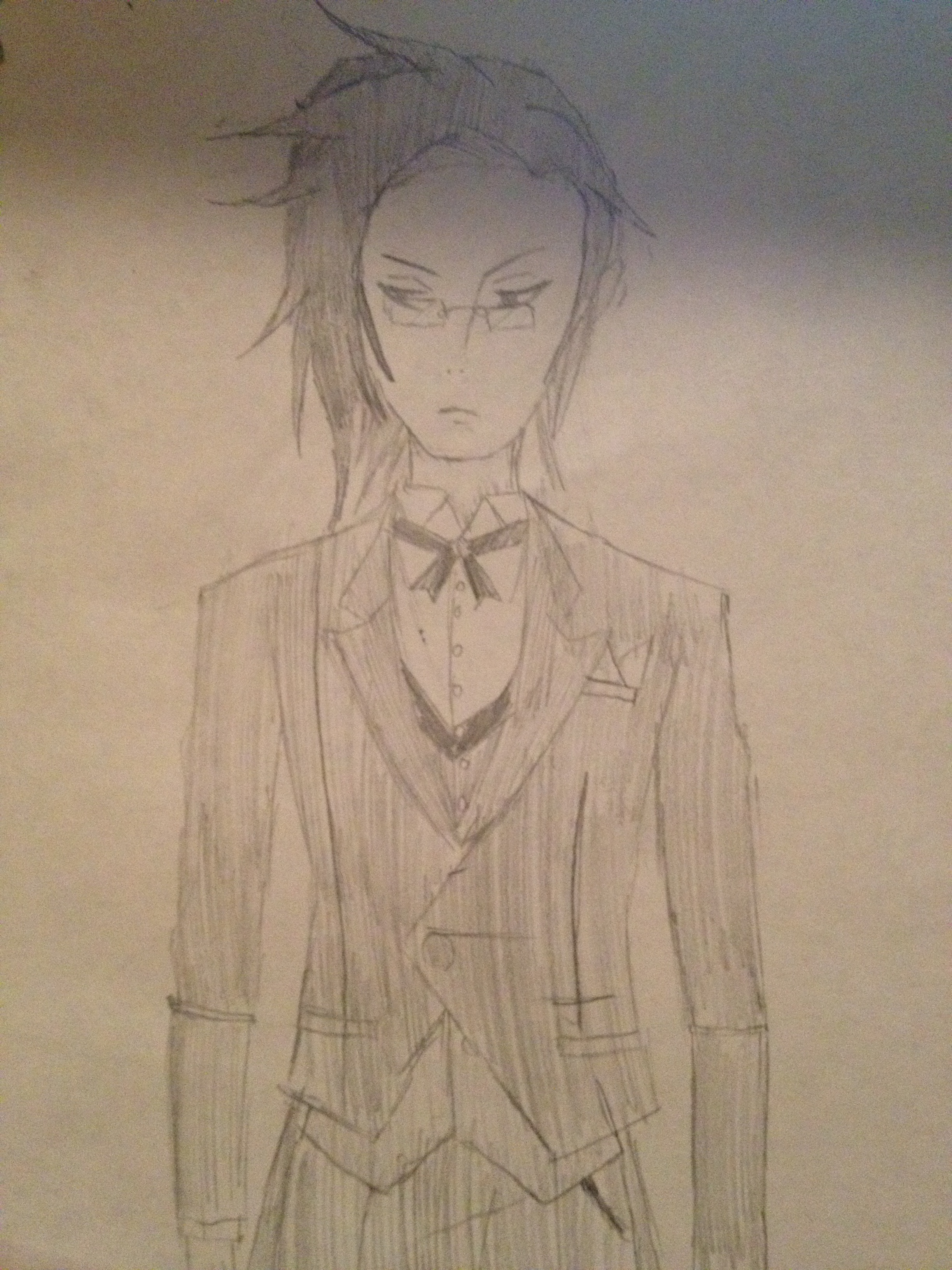 Yes, I drew this. I swear to god, I did. :3 It's Claude, not Sebbie!!! SEBBIE DOESN'T (that often) WEAR GLASSES!!! :3