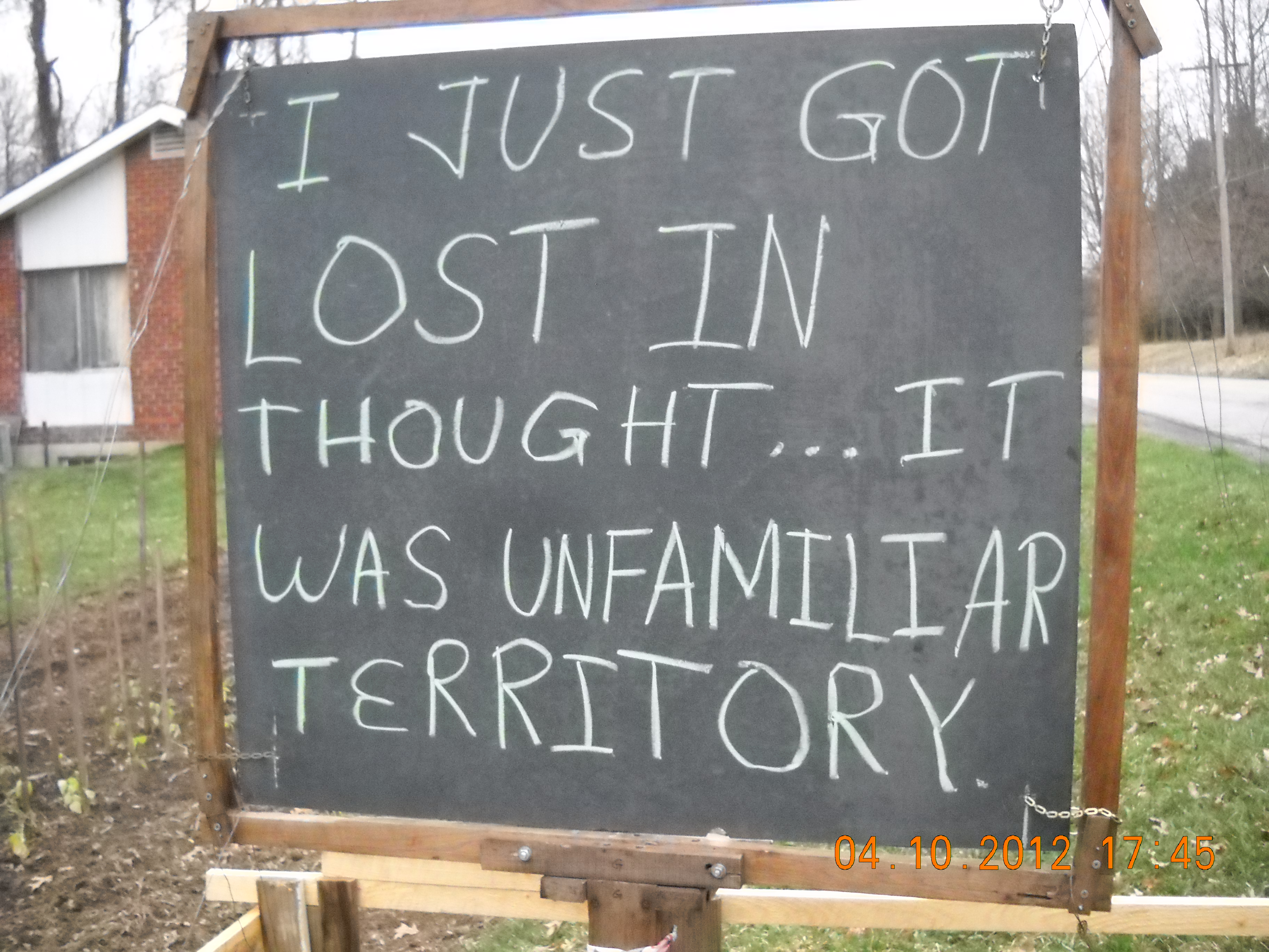 You know...happens to everyone now and again.