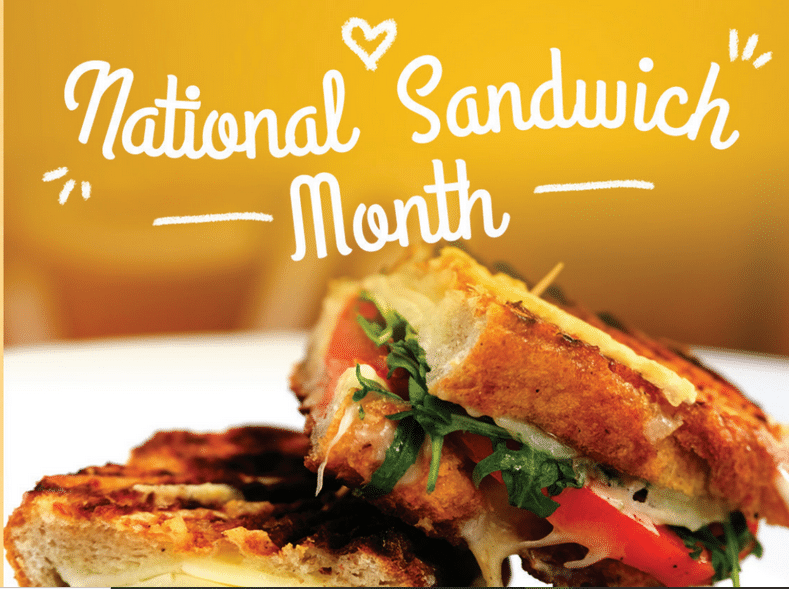 National Sandwich Month - Café Carmel