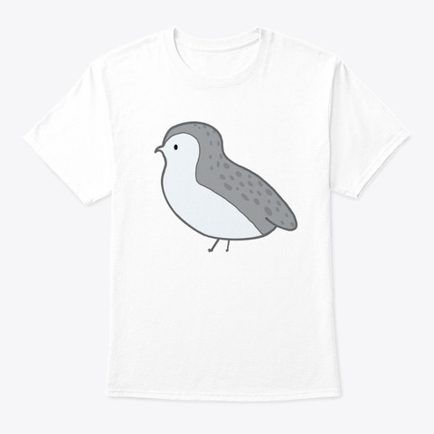 Ssc Quail   Standing White T-Shirt Front