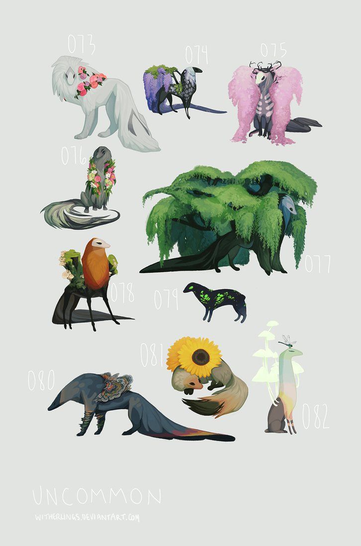 These characters are up for adoption. The price is $45-60USD, it is a  sliding scale— pay what yo… | Fantasy creatures art, Mythical creatures  art, Creature drawings