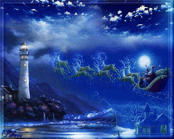 ChristmasLighthouseSantasSleigh.gif